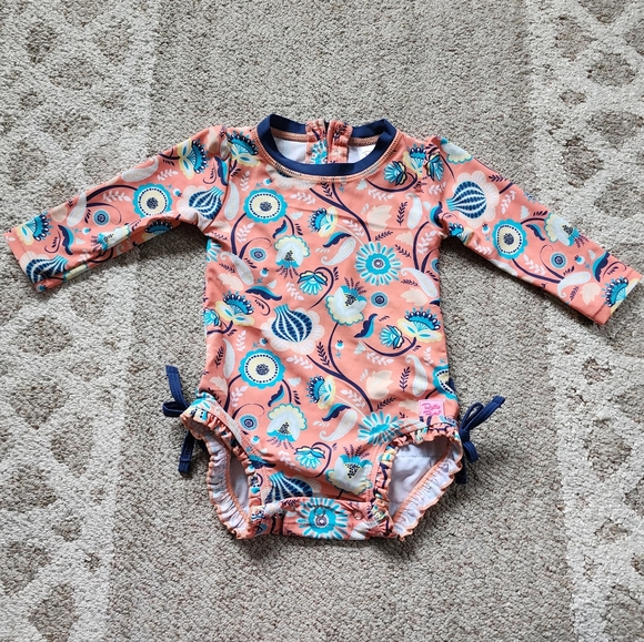 Ruffle Butts Other - Ruffle Butts Paisley Paradise One Piece Rashguard